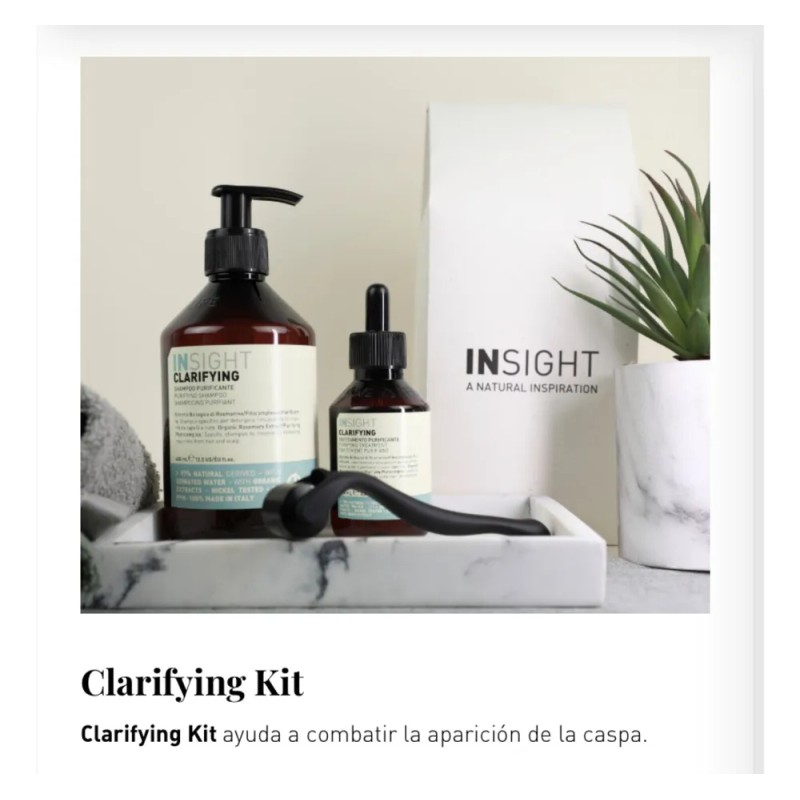 Insight Clarifying Shampoo 400m & Tratamiento 100m Anticaspa