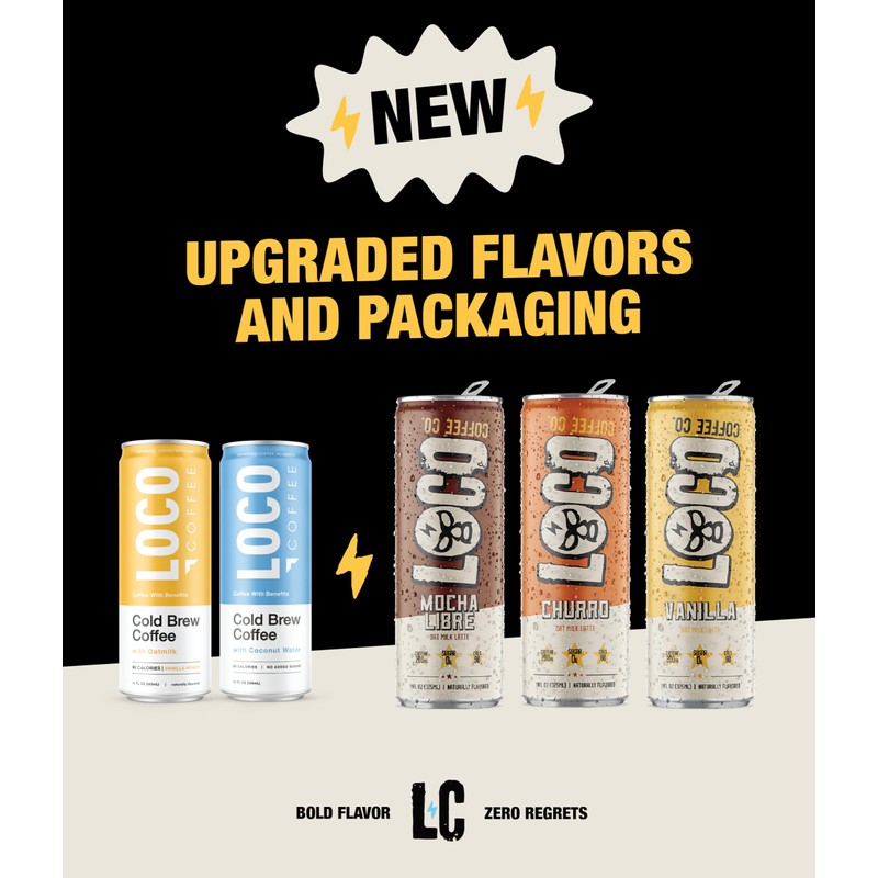 Loco Coffee Vanilla Latte 11 Ounce Can, 12 Count |