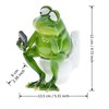 DOUBLETOP Creative Animals Frog Desktop Ornaments Bathroom Toilet Figure Fun