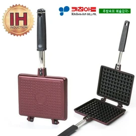 Kitchen Art Gold (IH) Titanium Waffle Pan / 키친아트 금상첨화(IH) 티타늄와플팬