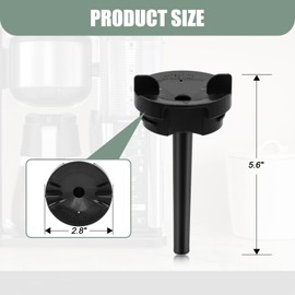 WSEYU Brew-Through Lid Replacement Compatible with Ninja 10-Cup Glass Carafe CM401 CM371 CP301, Replacement Brew Thru Screw Top Lid for Ninja 50 oz Coffee Pots CM300 CM400 CP300 CF091, BPA Free, Black