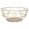 levandeo Metal Basket, Copper, 26 x 12 cm Modern, Wood,