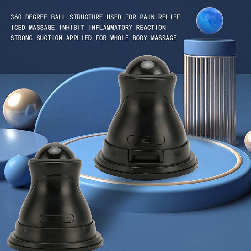 Electric Massage Roller Suction Cup Vibration Wall Mounting Muscle Massage
