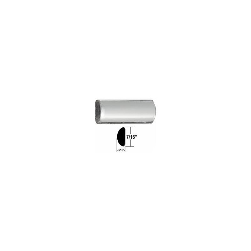 Trim-Gard 7/16" Half-Round Wheel Well Molding (Chrome, 150 Ft.)