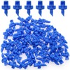 Safycaby 100PCS Drip Irrigation Emitters Micro Sprinkler Heads Blue 90°