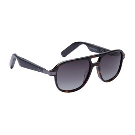 Eddie Bauer Smart Glasses for Men Bluetooth Smart Glasses with UV400 Polarized Lenses, Open Ear Speakers & Microphone, Explorer (Wide)