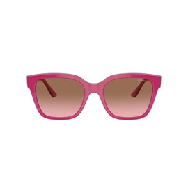 Vogue Eyewear VO5558S Sunglasses, Cherry/Transparent Fuchsia Glitter/Pink Gradient Brown, 55 mm