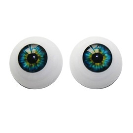 UxradG 1Pair Realistic Doll Eyes, 20/22/24 mm Doll Eyes Craft Eyeballs for DIY Sewing Crafting Puppet Bear Animal Stuffed Toys Accessories (Blue,size:24mm)