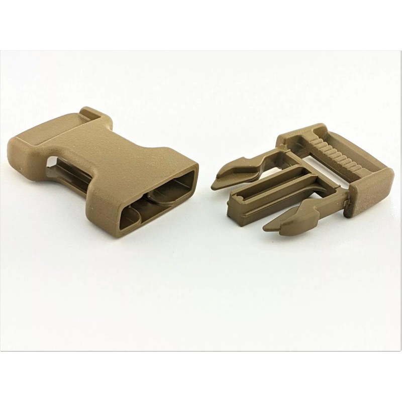 Duraflex (2 Pack) 1” inch(25mm) Quick Side Release Buckle -