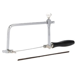 Kit de Sierra para Joyería, de Sierra Ajustable en Forma de U Sierra para Metales Herramientas Manuales de Bricolaje 12 Hojas de Sierra en Espiral de Sierra(Sierra más hoja de