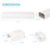 KLOLKUTTA Mini Split Line Set Cover, 4” 7.5 Ft PVC