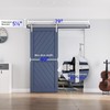 EaseLife 6.7 FT Brushed Nickel Sliding Barn Door Hardware Track