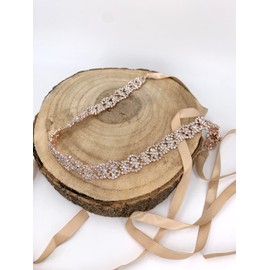 ONDEGO® Brautgürtel ROSEGOLD Taillengürtel Band Champagner Blush Rose Gürtel Braut Hochzeit Hochzeitskleid Taillenband