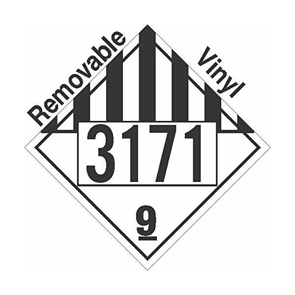 GC Labels-P322c3171, Miscellaneous Dangerous Goods Class 9 UN3171 Removable Vinyl