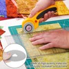 Abizarch 10Pcs Crochet Edge Rotary Cutter Blade Set 45mm Perforating