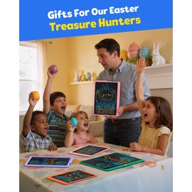 TEKFUN LCD Writing Tablet for Adults, Large Doodle Board, 16 Inch Colorful Drawing Tablet Writing Pad, Toddler Toys for 3 4 5 6 7 8 9 Year Old Girls Boys Teen, Birthday Gifts for Kids (Pink)