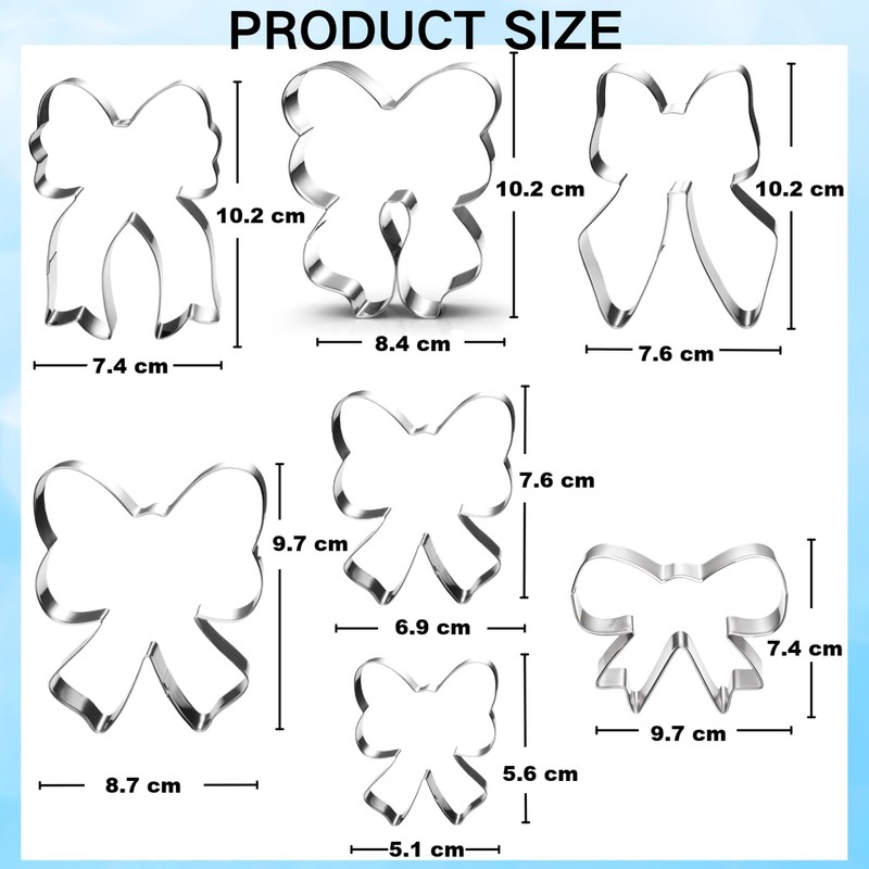 Autumn cookie cutter set (bow set)