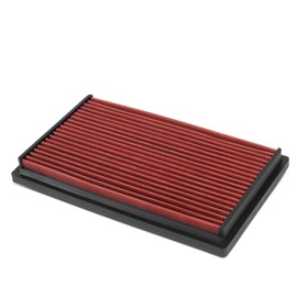 Auto Dynasty High Flow Engine Air Panel Filter Drop-in Reusable & Washable Compatible with Ford Escort/Mazda 323 MX-5 Miata Protege/Mercury Tracer 1.6/1.8L 90-97 (Red)