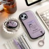iFace First Class PEANUTS Snoopy AirTag Case (Dull Purple/Lucy) [Shockproof,