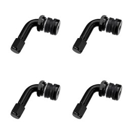 Motoforti 4Pcs Metal 90 Degree Valve Stem Vacuum Tyre Valve Stem Exten