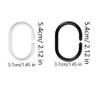 Shower Curtain Rings, 24 Pcs Plastic Shower Curtain Rings, Shower