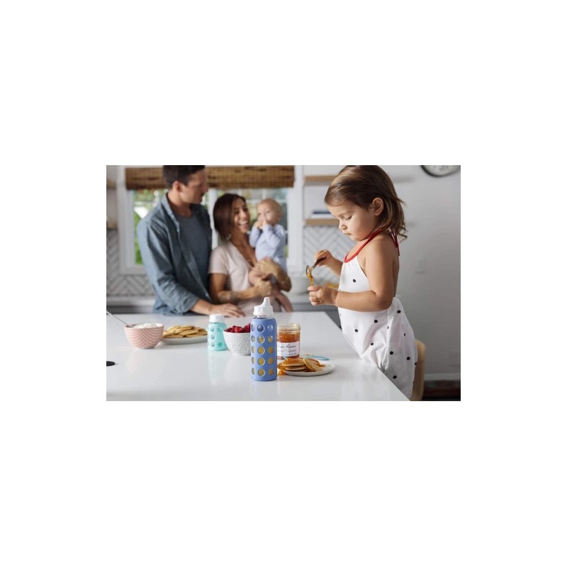 Lifefactory Kale Bottle Nipple Sippy Cap 2 Pack BPA Free