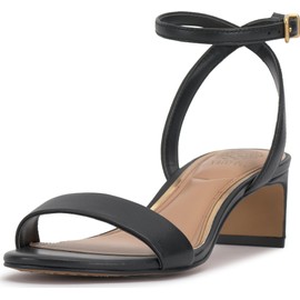 Vince Camuto Women's Lylah Heeled Sandal, Black L, 7.5