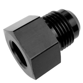 10AN Female to 8AN Male Flare Reducing Hose Union Fittings Aluminum AN10 to AN8 Reducer Fuel Oil Line Adapter Black