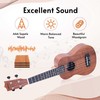 ADM Ukulele Beginner Kit Mahogany Hawaiian Wood Ukelele Bundle Ukalalee