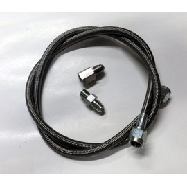 HDM 36" x 4AN Oil/Fuel Pressure Gauge Line Hose & #4 AN fittings Kit IMCA UMP SBC