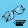 Foster Grant James Multifocus Reading Glasses With Anti-Reflective Glasses Coating,