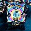 ARUOHHA DDN Metal Dice Set Rainbow D&D Dice Box, 7PCS