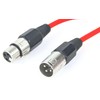 Paccs Microphone Cable 1 m Red XLR Male to XLR