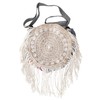 GURU SHOP Boho Shoulder Bag, Hippie Bag with Fringes, Model
