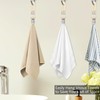 Ezranova Hanging Tea Towels Clip, 5 Pcs Brackets-Braided CottonTowel Clips