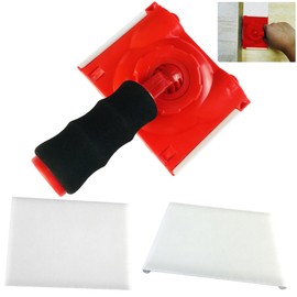 BANCOO RSL43 Paint Edge Trimmer Plus Two Replace Pads | Corner Walls & Ceilings Pad Painter | Paint Pad Applicator | Edge Painting Tool with Painter's Pad Refills | Paint Edger for Wall Painting