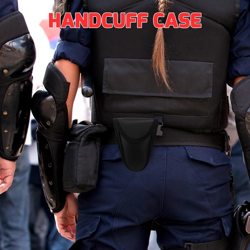 Yoghourds Double Lock Handcuffs, Adjustable Heavy Duty Steel Wrist Cuffs