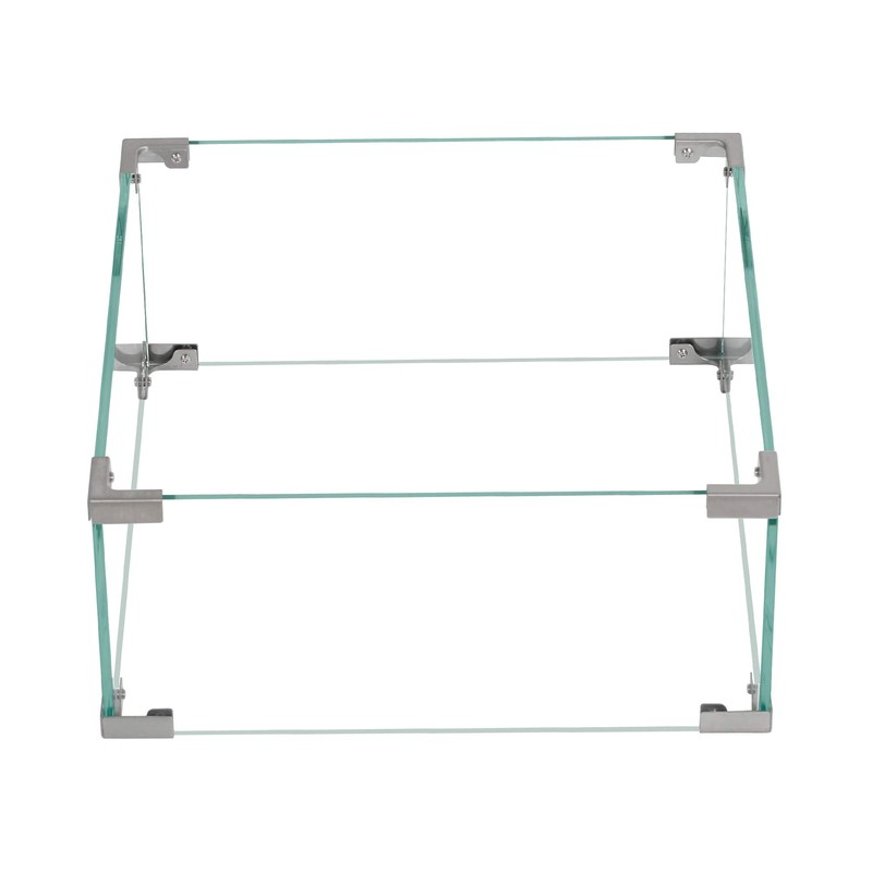 BALI OUTDOORS Fire Pit Wind Guard Fence 18"x 18"x 6"