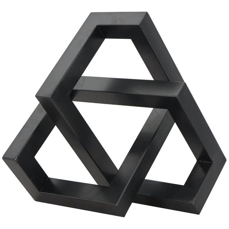 Deco 79 Metal Geometric Decorative Sculpture Abstract Shaped Home Decor