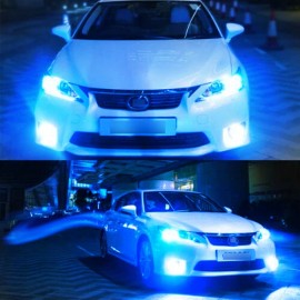 SHENKENUO 9005 9006 LED Headlight Kit Combo Bulbs Blue High Low Beam Super Ice Blue Bright