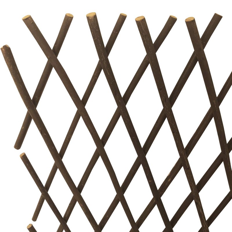 Expandable Garden Trellis Plant Support Willow Lattice Fence Panel for