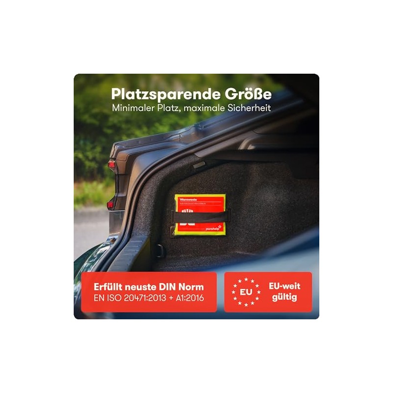 PURAHELP Set of 4 Car Safety Vests – Valid throughout
