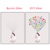 2Set Cartoon Pattern Fingerprint Painting DIY Signature Guest Book Wedding