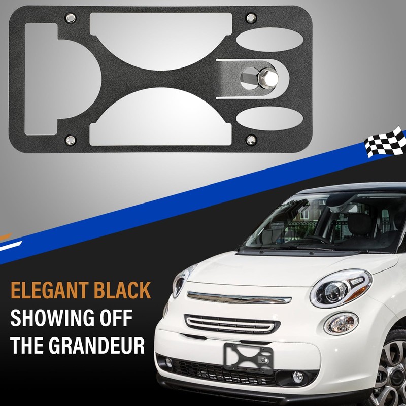 No Drill Front License Frame Compatible with Fiat 124 Spider