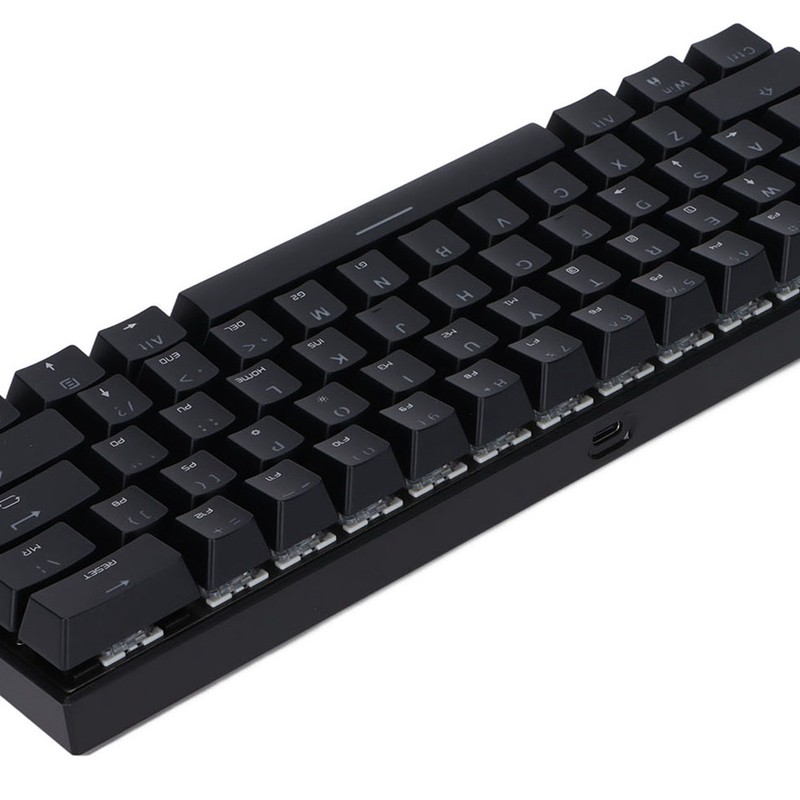 Mechanical Keyboard 61 Key RGB Backlit USB Wired Dual Mode