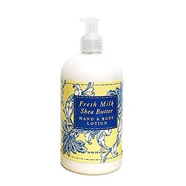 Greenwich Bay Fresh Milk Scented Lotion with Shea Butter - Luxury Spa Botanical Collection - Beautiful Packaging - 16 Ounce Bottle