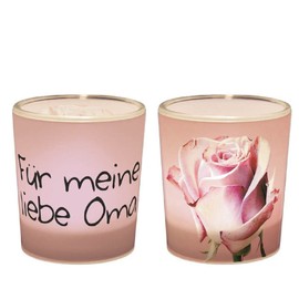 Windlicht 'Für meine liebe Oma'