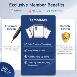 Ayotu Magnetic Folio Case for Remarkable 2 Paper Tablet 10.3" 2020 Released - Program Templates & Replacement Marker Stylus Pen Tips, Fabric Grey