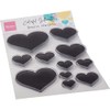 Marianne Design Clear Stamps - Colourful Silhouette - Basic Hearts