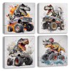 Namoset Dinosaur Truck Wall Art for Boys Room, Kids Room